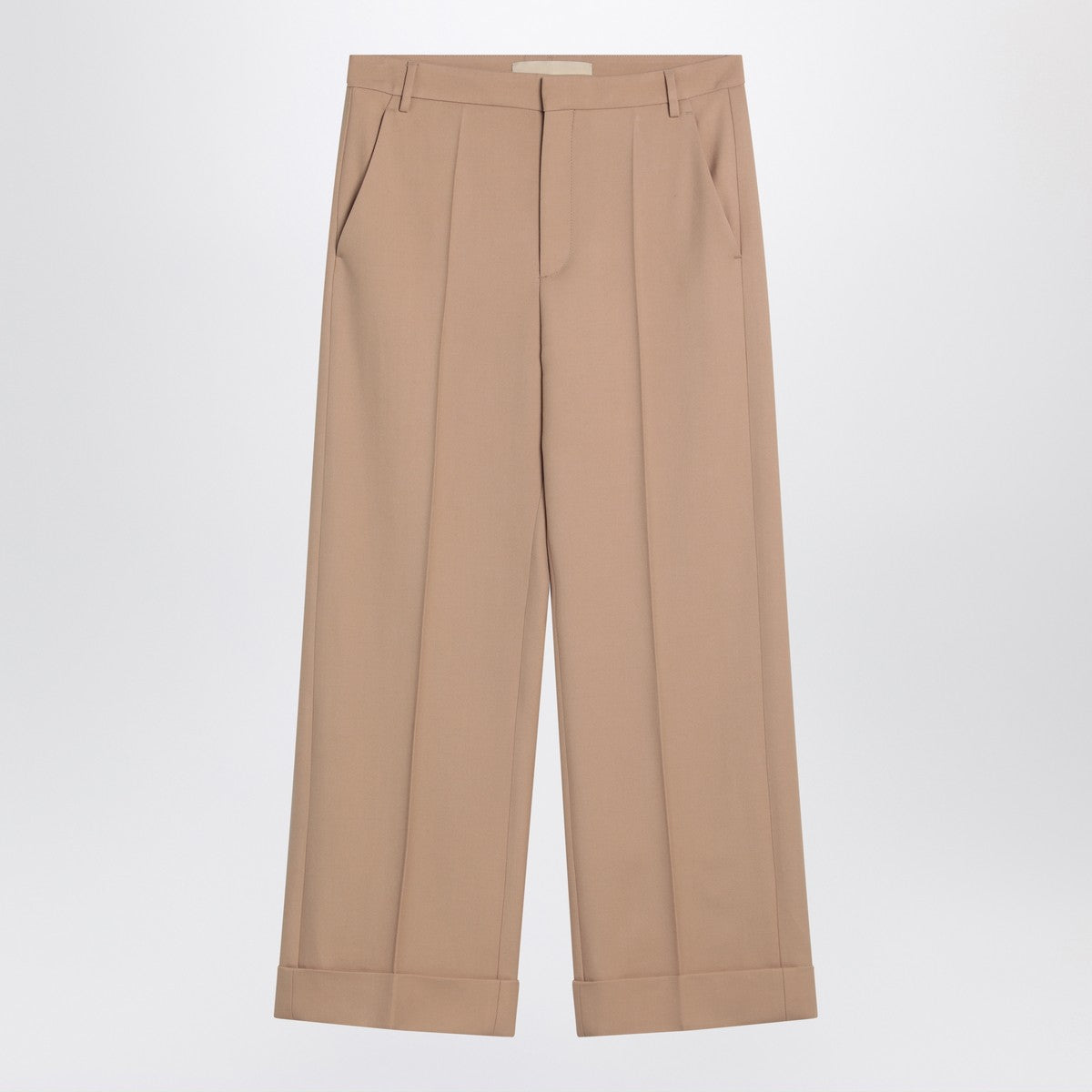 Valentino Camel-coloured wool trousers